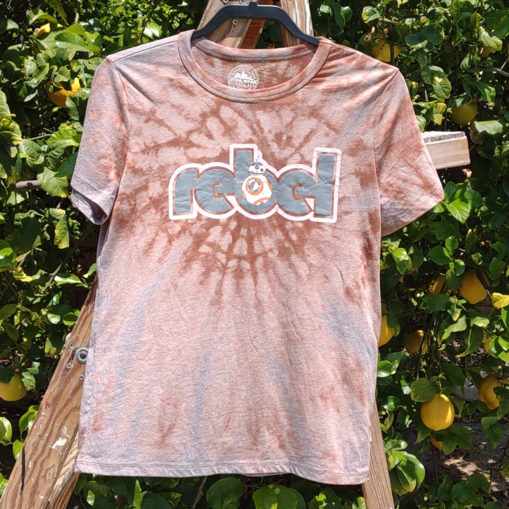 Star Wars Rebel T-Shirt Tie-Dye Muted Brown M